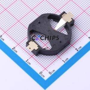 BS-11-B2BA001 Button & Strip Battery Connector SMD Connector Battery Holder CR2032 Phosphor Bronze - Product Image 1