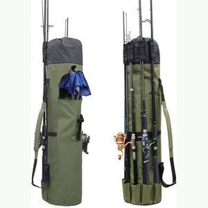 Échantillon gratuit : Sac de rangement pour cannes à pêche, grande capacité, résistant à l'eau, peut contenir 6 cannes et moulinets, sac de pêche pliable - Product Image 5