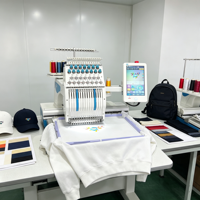 Machine à broder industrielle à succès pour la production de vêtements et d'habillement, fournie directement par l'usine