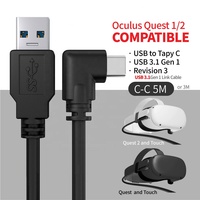 Cable VR Stream Link para auriculares y PC, accesorios 1/2, USB A tipo C, 16 pies, 5 metros, negro, para Oculus/metanquest 3,0