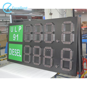 Hochwertige energie sparende LED Gas Preis schild IP65 Digital 7 <span class=keywords><strong>Segment</strong></span> Tankstelle Pump Topper Preis schild - Product Image 1