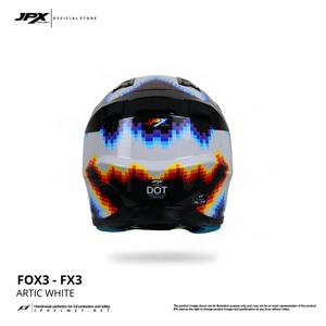 Casco de Motocross JPX Fox3 con Correa Magnética, con el Elegante Diseño FX3 Super Black para un Estilo y Rendimiento Inigualables. - Product Image 5