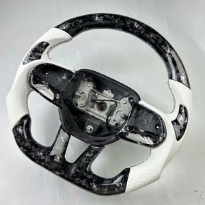 Volant de direction en cuir perforé en fibre de carbone forgée, vente directe d'usine, pour <span class=keywords><strong>Dodge</strong></span> Challenger SRT - Product Image 6