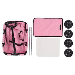 Carrito para Mascotas, <span class=keywords><strong>Plegable</strong></span>, 4 Ruedas, Carrito para Perros Pequeños, Carrito de Compras para Viajar, Caminar y Bolsa de Viaje para Comida de Perro - Product Image 2