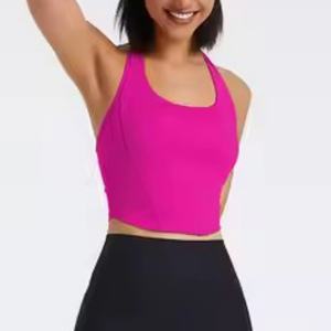 Custom <b>Women's</b> Sportive Wear Ladies Stretchy Casual <b>Sleeveless</b> <b>Shirt</b> Solid Color Gym <b>Women's</b> Tank Top - Product Image 4