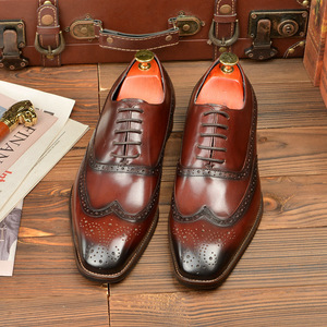 Zapatos de cuero de hombre hechos a mano de alta calidad para venta al por mayor y personalización, con estilos de moda e informales. - Product Image 5