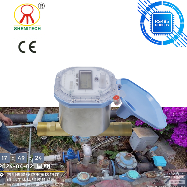 Residential Smart Water Meter with Auto Valve | DN15 DN20 DN25 for Apartments, Compatible with Tuya Smart Life