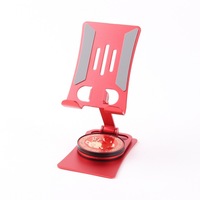 Support de téléphone portable pliable et portable pour bureau, en alliage d'aluminium, rotation à 360 degrés