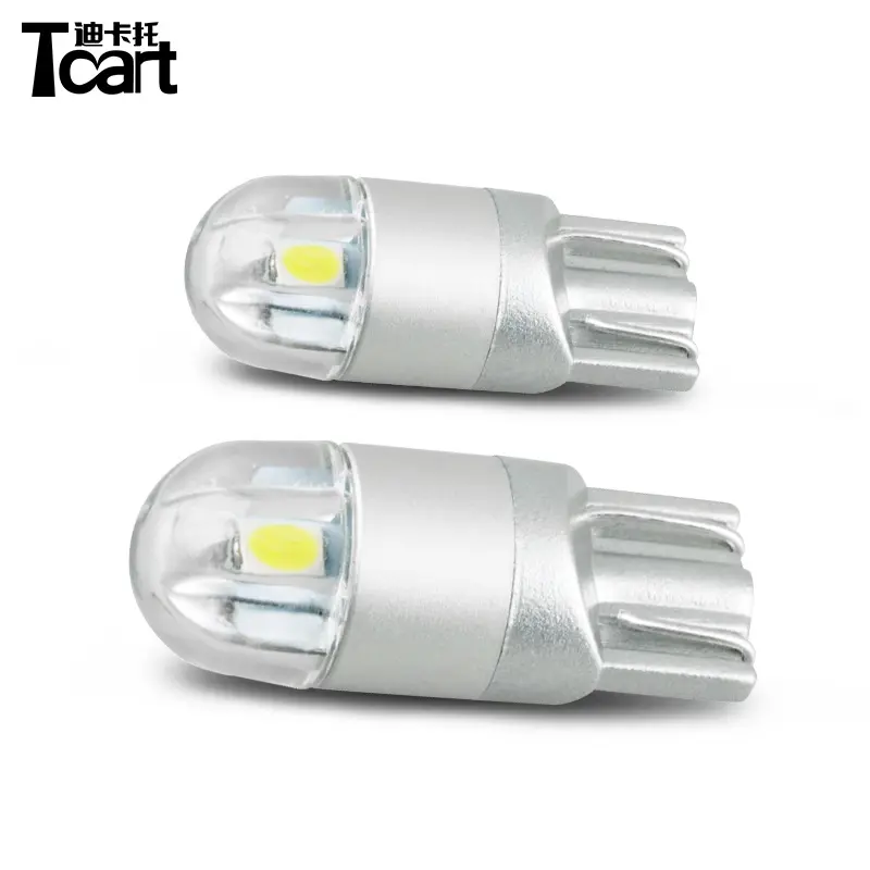 อุปกรณ์เสริมสำหรับเปลี่ยนไฟสัญญาณรถขนาด12V W5W T10 3030 2SMD ภายในรถหลอดไฟ LED ที่จอดรถ