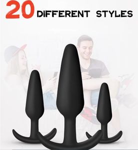 20 Estilos Sexo Anal Juguetes Sexuales de Silicona Adulto Señora Mujeres <span class=keywords><strong>Gay</strong></span> Hombre Próstata Anal Butt Plug para Hombres - Product Image 3