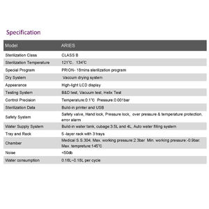 Vendita calda <span class=keywords><strong>Autoclave</strong></span> sterilizzatore a vapore macchina dentale classe <span class=keywords><strong>B</strong></span> <span class=keywords><strong>Autoclave</strong></span> 18L 23L/produttore per uso ospedaliero - Product Image 5