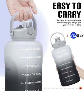 Botella de Agua de Plástico con Logotipo Personalizado y Marcador de Tiempo, Ideal para Deportes o Empresas, Gran Venta - Product Image 6