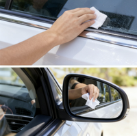 Lingettes nettoyantes pour vitres de voiture OEM sous marque privée, séchage rapide, anti-buée, éliminateur de taches, lingettes nettoyantes pour pare-brise automobile, éliminateur de film gras