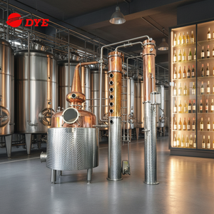 Equipo de Destilación DYE de 500L con Columna de Cobre, Control PLC, Equipo de Destilación Profesional para la Elaboración de Ron y Whisky - Product Image 2