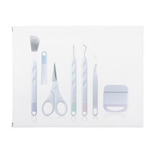 Kit de manualidades con seis pinzas y tijeras de acero inoxidable para tallar, grabar, hacer diarios artísticos y uso doméstico. - Product Image 3