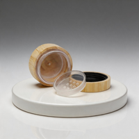 Palette de fards à paupières en poudre libre entièrement durable avec miroir, compagnon de maquillage pour la maison, les fêtes et les voyages, et son contenant de poudre libre
