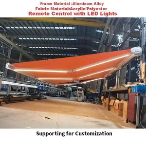 Toldo Retráctil Excelente, Toldo Automático para <span class=keywords><strong>Patio</strong></span> Exterior, Toldo Blanco para Protección Solar y contra la Lluvia, Toldo Eléctrico con Casete Completo para Villa - Product Image 5