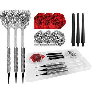 PENPEN Ensemble de fléchettes à pointe souple personnalisable durable de 3 pièces pour bar/club/jeu baril en acier inoxydable avec tiges en nylon <span class=keywords><strong>6</strong></span> pièces vol en PET - Product Image 1