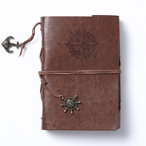 Vente chaude A6 A7 Journal <span class=keywords><strong>de</strong></span> <span class=keywords><strong>voyage</strong></span> Anime Vente en gros en cuir Logo personnalisé Luffy Vintage Journal Notebook - Product Image 1