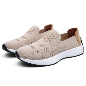 Zapatillas de Mujer al por Mayor con Parte Superior de Punto Transpirable, Mocasines Sin Cordones para Caminar, Calzado Deportivo Femenino - Product Image 4