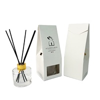 Boîtes d'emballage pour bougies parfumées de la série Premium, diffuseurs de parfum d'ambiance, avec autocollant