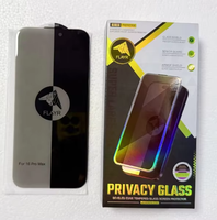 Confidentialité sans bordure 3D grande courbe verre trempé téléphone portable Anti espion Flayr protecteur d'écran pour Iphone 17 Pro Max 16 Plus 15 13