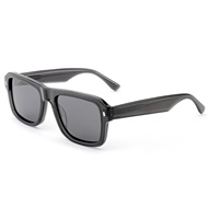 Lunettes de soleil personnalisées en acétate polarisées tendance pour la conduite avec logo de luxe Lunettes de soleil de créateur pour homme Rectangle Tortoisesheet Lunettes pour femmes
