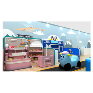 Custom Macaron Pastel Indoor Soft <strong>Play</strong> Center Kids <strong>Play</strong> Cafe Equipment With Slide Ball Pit Interactive Projector And <strong>Tower</strong> - Product Image 4