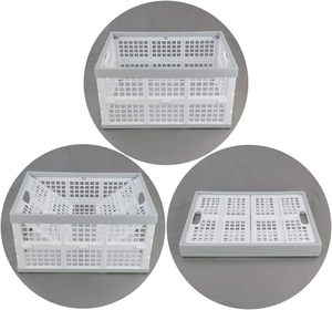 Hot Sell Easy To Use Folding Storage Baskets Household Foldable Plastic Storage Basket