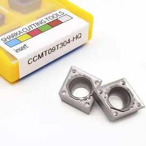 Ccmt ccmt09t3 ccmt0602 herramientas de torno cnc insertos de carburo de tungsteno indexables CCMT09T304 CCMT060204 inserto de torneado de cemento