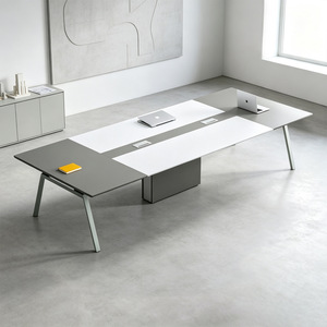 Table de conférence rectangulaire SCHH pour 48 personnes, salle de réunion, design moderne et minimaliste - Product Image 2