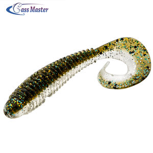 Basse master 5 pièces/sac pêche douce leurre 7.5cm 3g jigging ver peu leurre en plastique souple pvc artificiel wobbler - Product Image 5