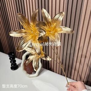 ใบยูคาลิปตัสประดิษฐ์ ซีเคร็ท การ์เดน ขนาด 85 ซม. สีทอง สำหรับตกแต่งบ้าน - Product Image 3