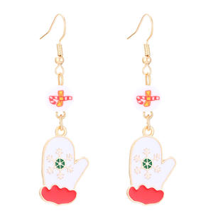 Pendientes de Piedra Natural con Forma de Mariposa y <span class=keywords><strong>Santa</strong></span> Claus, Estilo Europeo Americano, para Navidad, Joyería de Aleación para Mujer, para Aniversario - Product Image 6