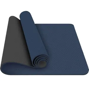 Custom logo size Yoga Mat Wholesale And Sell Quality Breathable And Non-slip TPE fitness and body building Folding Yoga Mat