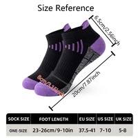 Chaussettes de sport noires pour femme, best-seller transfrontalier, en coton à séchage rapide, pour la course, le cyclisme et le basketball