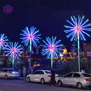 Brilliant Waterproof <b>LED</b> Firework <b>Tree</b> Light Illuminated Holiday Ornament for Park Plaza Garden Street Scenic Display for Sale - Product Image 6