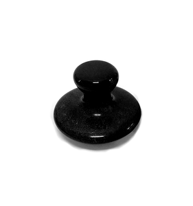 XINGHUI Herramienta de Terapia de Spa de Buena Calidad Natural Jade Mushroom GuaSha Hot <span class=keywords><strong>Rock</strong></span> Black Bian Stone Masajeador Facial - Product Image 1