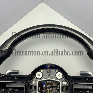 พวงมาลัยหุ้มหนังคาร์บอนไฟเบอร์แบบมีรูพรุนสำหรับพวงมาลัยเมอร์เซเดสเบนซ์ W177 W213 W204 C257 - Product Image 3