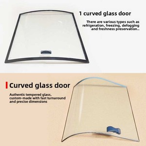 Vitrine Réfrigérée avec Couvercle en Verre Courbé et <span class=keywords><strong>Porte</strong></span> Coulissante Personnalisée pour Aliments Surgelés, Fabriquée en Chine Continentale - Product Image 1