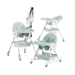 다기능 기능의 아기 높은 의자 3 1 의자. 안전한 어린이 상단 의자는 조정할 수 있습니다