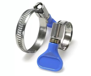 Немецкий Тип 1/2 "7/8" 2 "3" Регулируемый хомут из нержавеющей стали для гидравлического силиконового шланга Сверхмощный зажим С Одним Болтом - Product Image 4