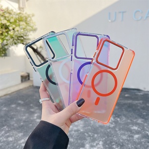 Gradient Changing Color Translucent Strong <b>Case</b> for Redmi 13C Note 13 14 Pro+ 5G <b>Wireless</b> <b>Charging</b> Magnetic Shockproof Cover - Product Image 2