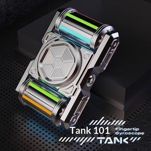 Tiebro Metal EDC Juego de Corte de Precisión, Giroscopio de Dedo, Tecnología Negra, Artefacto de Descompresión, Juguete Unisex, Caja de Regalo Creativa, 14+ Años - Product Image 1