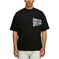 T-shirt unisexe streetwear 100% coton, logo personnalisé, épaules tombantes, impression graphique, t-shirts de haute qualité, t-shirt ample et boxy pour homme