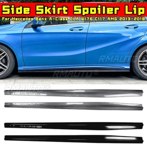 สเกิร์ตข้างรถยนต์ ชุดแต่งสเกิร์ตข้าง สำหรับ Mercedes Benz A-Class CLA W176 C117 AMG 2013-2018 ชุดแต่งตัวถังรถยนต์ - Product Image 2