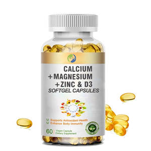 Capsules molles <span class=keywords><strong>de</strong></span> vitamine D3 OEM 5000, soutien immunitaire, calcium, magnésium, zinc, capsules molles <span class=keywords><strong>de</strong></span> vitamine D3 pour des os solides - Product Image 1