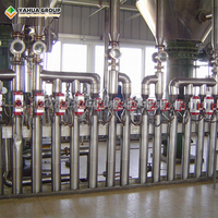 Nouvelle ligne de production de raffinage d'huile de palme numérique entièrement automatique de haute précision YAHUA, en acier inoxydable, capacité de 5 à 100 tonnes/jour, fabriquée au Henan