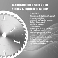 Lame de scie circulaire industrielle personnalisée SKS51/75CR1 pour la découpe du bois, résistance durable à l'usure, dents multi-lames OEM