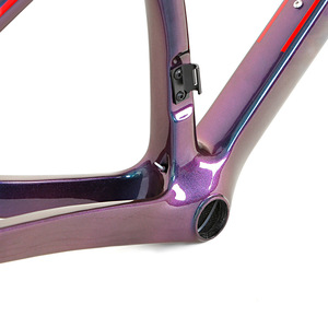 Cadre de vélo en fibre de carbone, vélo de route, léger, peinture changeante de couleur - Product Image 2
